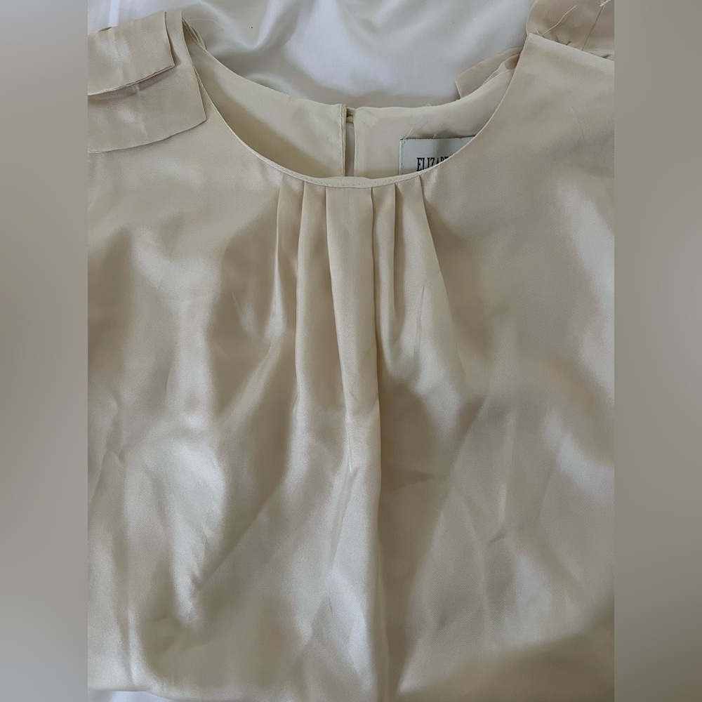 Elizabeth McKay Cream Pleated Blouse 4